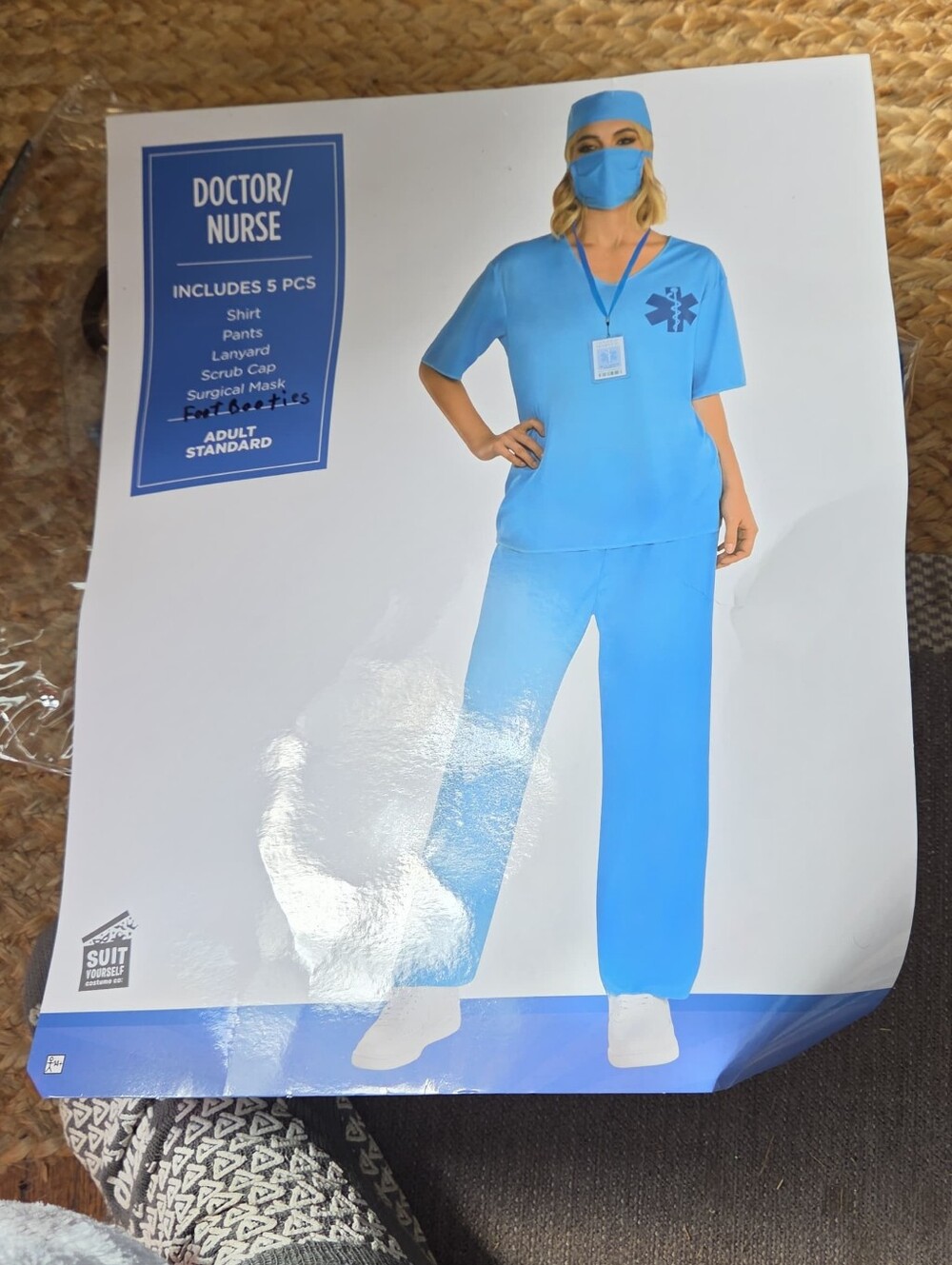 DR/Nurse Halloween Costume Adult Standard Size.